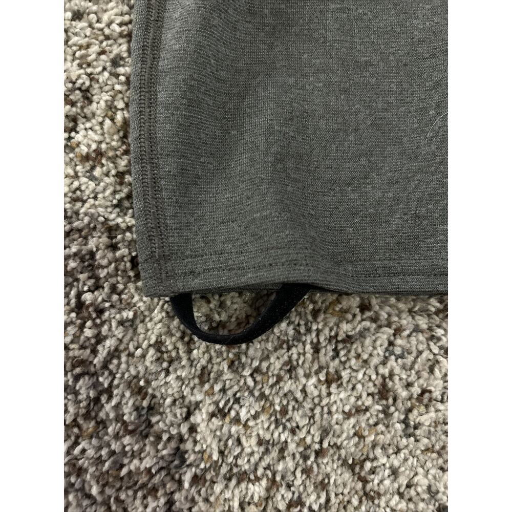 Patagonia sz L Men’s Shirt 1/2 Zip Pullover Stripes Gray Thumb Loops E24 - Picture 9 of 9